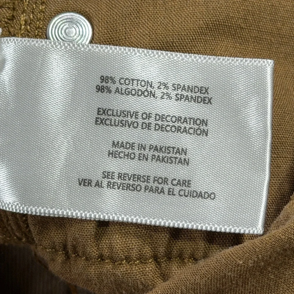 Banana Republic Mens Traveler Pants 32x34 Tan Khaki Straight Leg Stretch Cotton